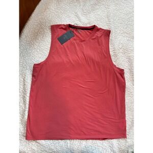 VRST Mens Tencel Lyocell Blend Muscle Tank Top Coral Size XL